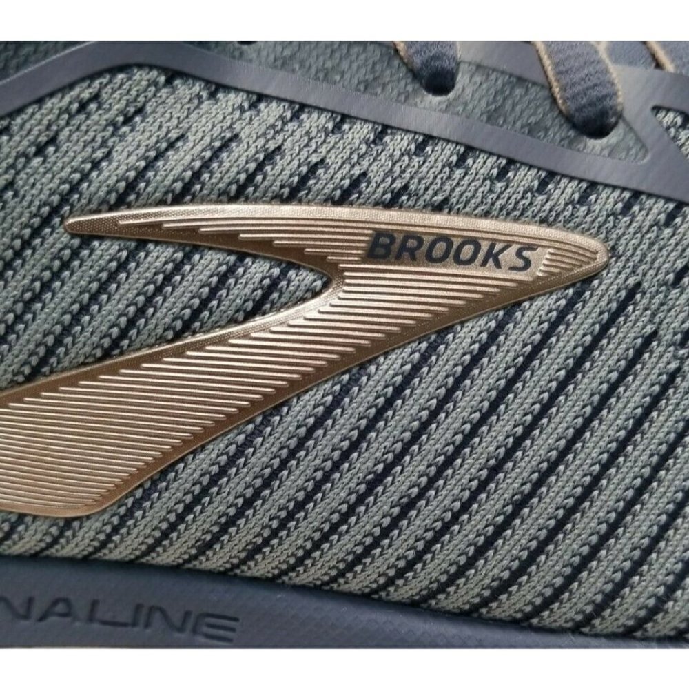 BROOKS WOMEN'S ADRENALINE GTS 20 GREY/PALE PEACH/WHITE 1202961B073 SIZE 10.5 US - Picture 8 of 9